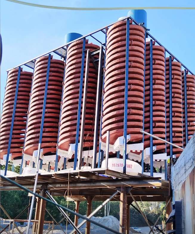 WSHT 6S Spiral Chute Gravity Separator Fine Gold Tin Tantalum Ore Mineral Processing Spiral Chute