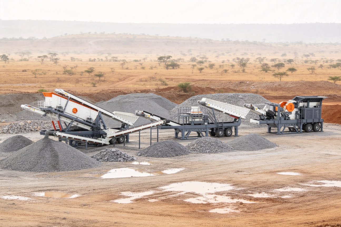 WSHT Integrated Frame Jaw & Fine Crusher Combined Crushing and Screening Unit All-in-one Stone Crushing Screening Production Line