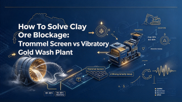 How To Solve Clay Ore Blockage: Trommel Screen vs Vibratory Gold Wash Plant